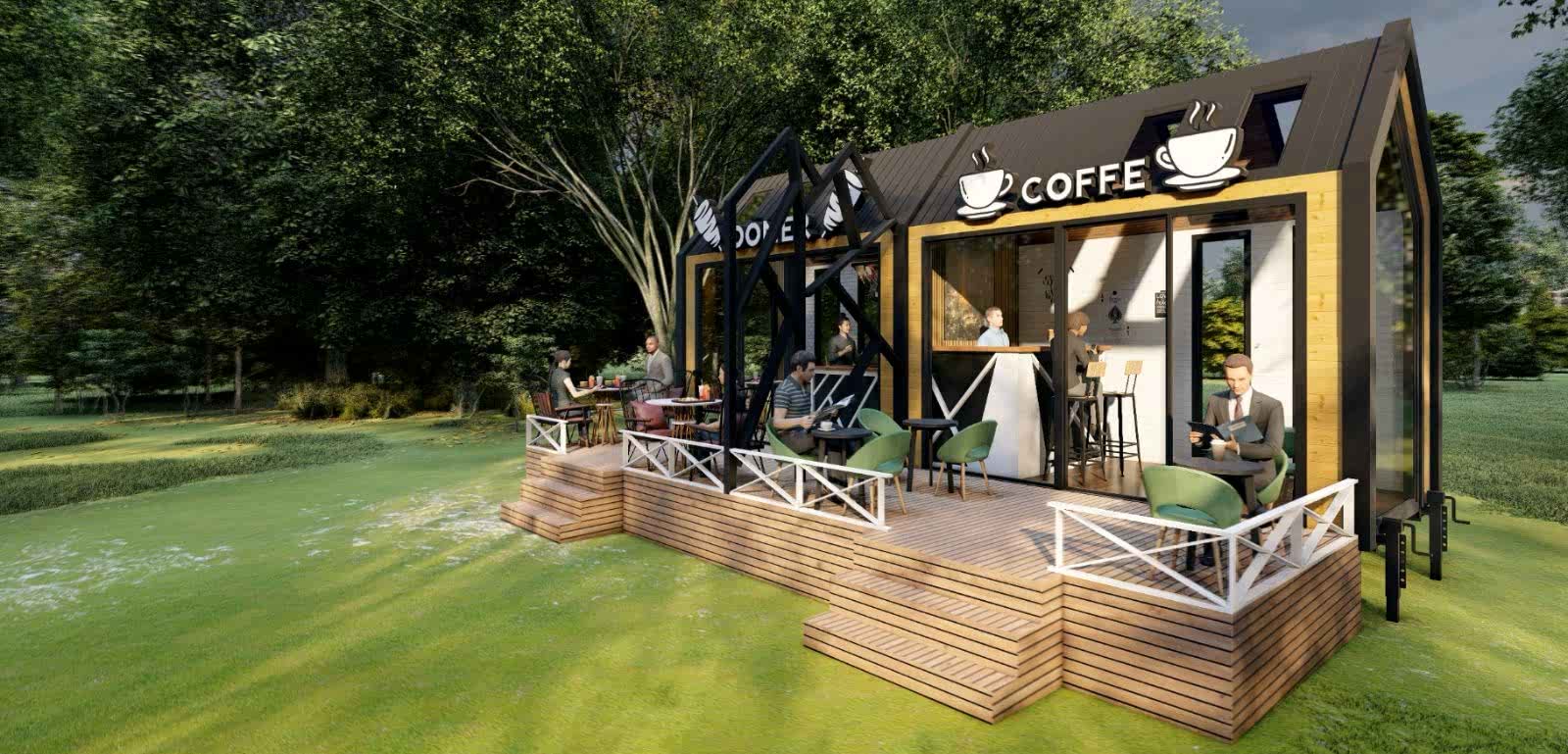 Combo Cafe Tiny House